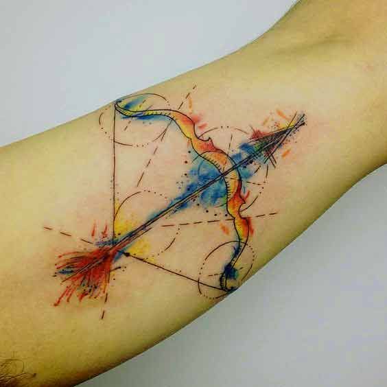 Sagittarius Fire Tattoos