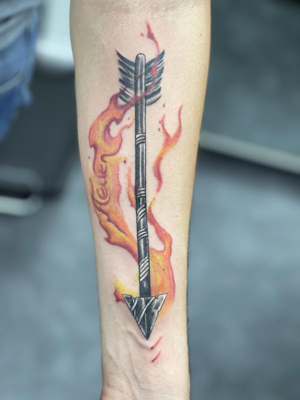 Sagittarius Fire Tattoos