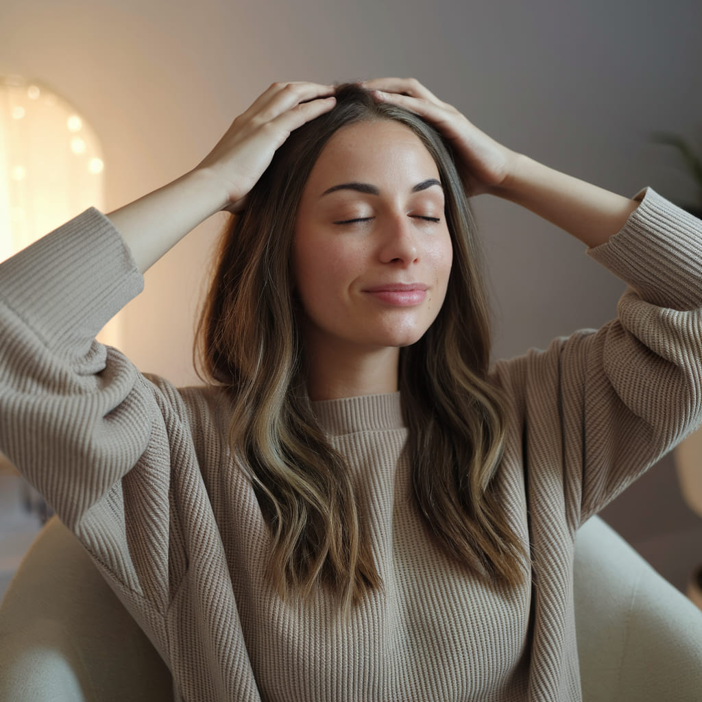 Scalp Stimulating Lavender Rosemary Oil Massage
