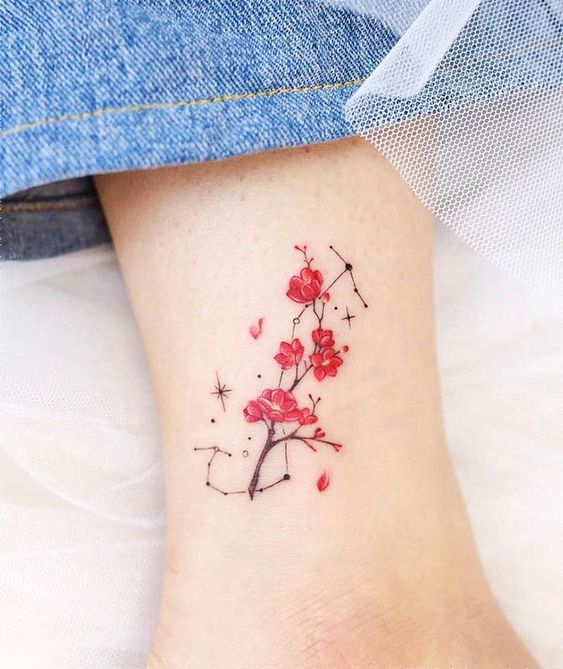 Scorpio Tattoos On Ankle For Girls