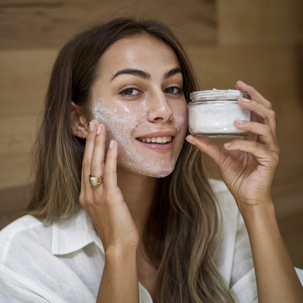 Sea Salt Face Scrub for Glowing Skin