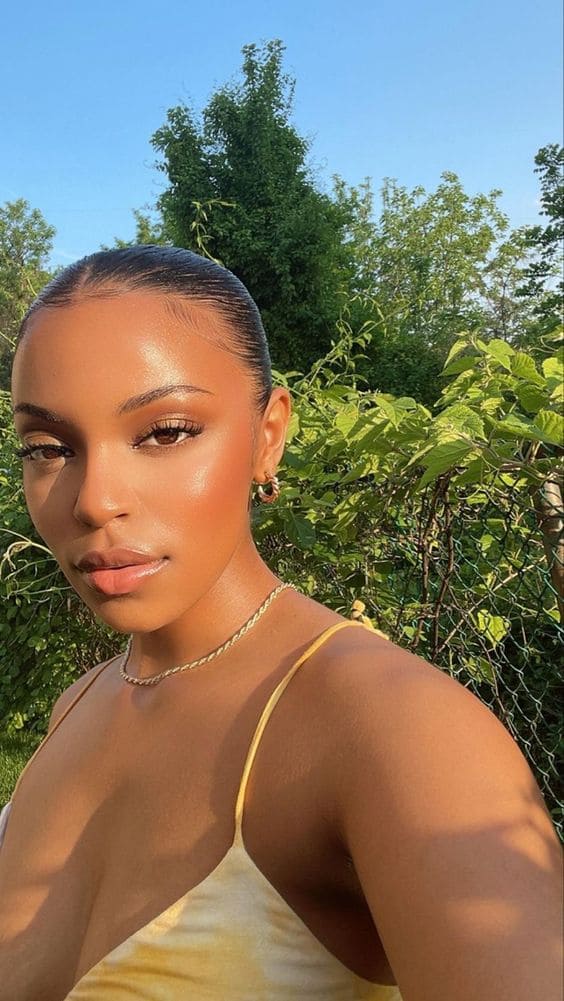 Sheer and Clear Makeup Look