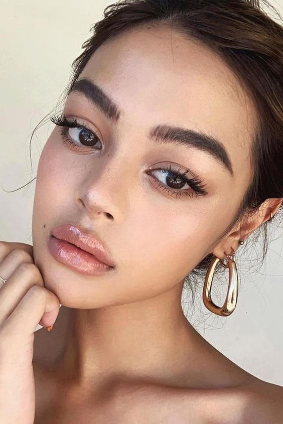 Sheer and Clear Makeup Look