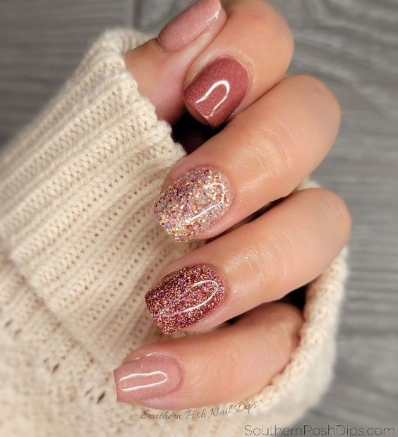 Shimmer Short Fall Nail Ideas2