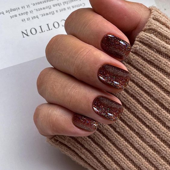 Shimmer Short Fall Nail Ideas5