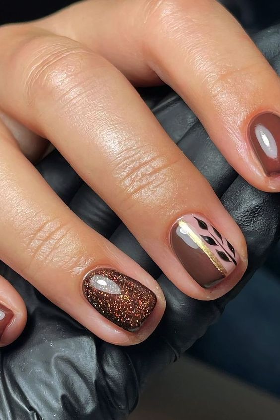 Shimmer Short Fall Nail Ideas
