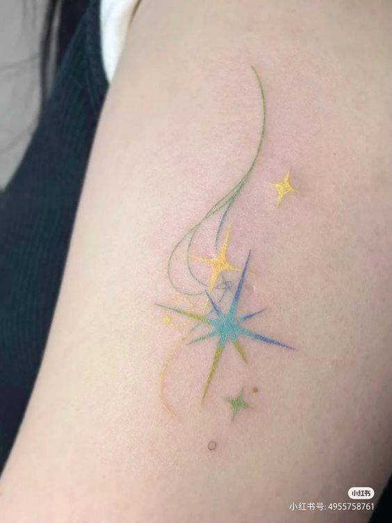 Shining Star Tattoo Designs
