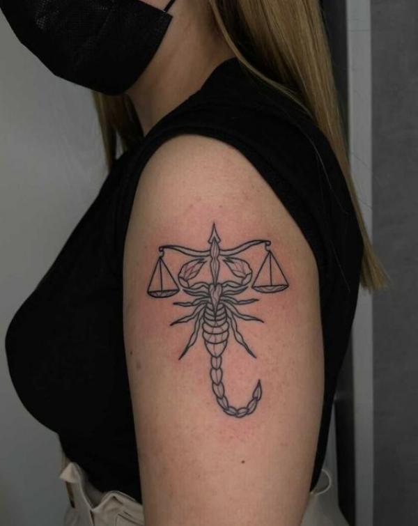 Shoulder Tattoos For Scorpio Female