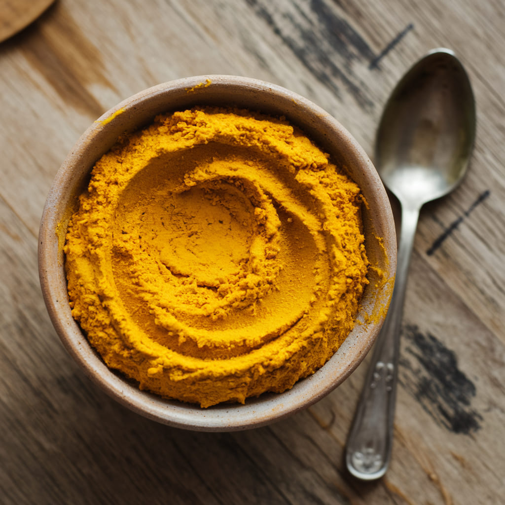 Simple Wheat Flour and Turmeric Paste