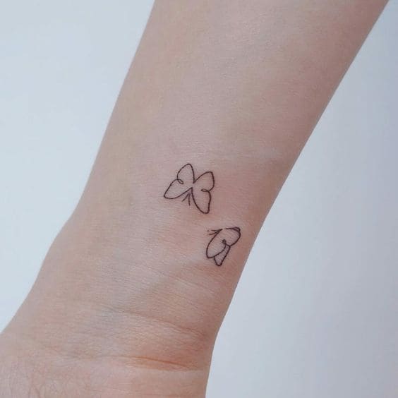 Simplest Butterfly Tattoo Designs