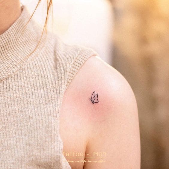 Simplest Butterfly Tattoo Designs