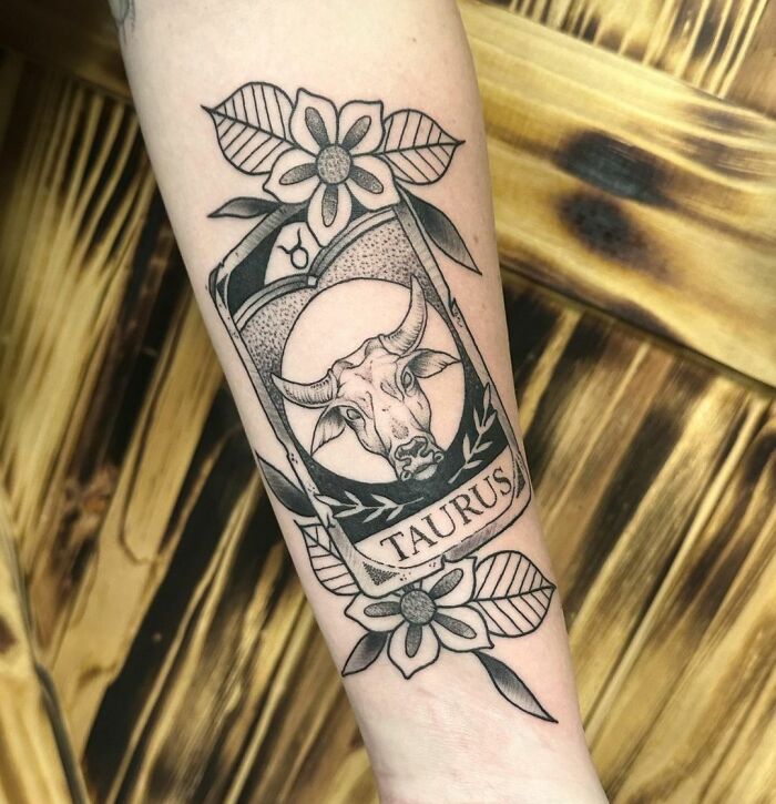 Sleeve Tattoo For Taurus