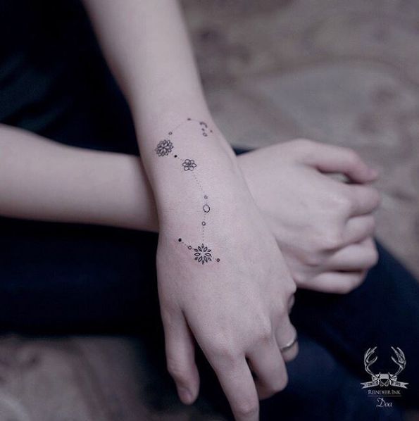 Small Scorpio Tattoos on Hand