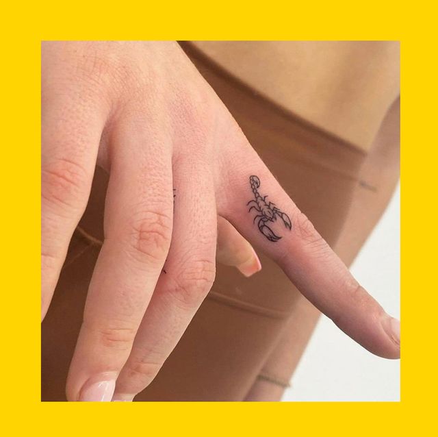 Small Scorpio Tattoos on Hand