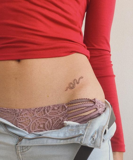 Snake Waist Tattoo Ideas
