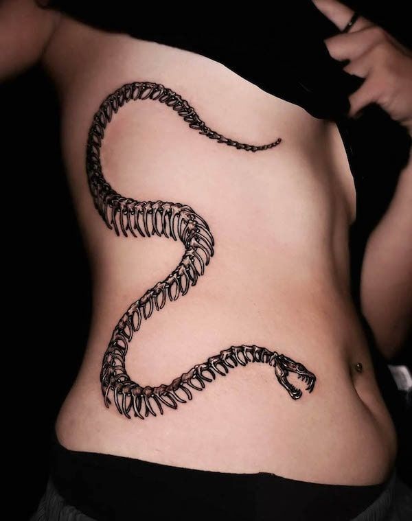 Snake Waist Tattoo Ideas