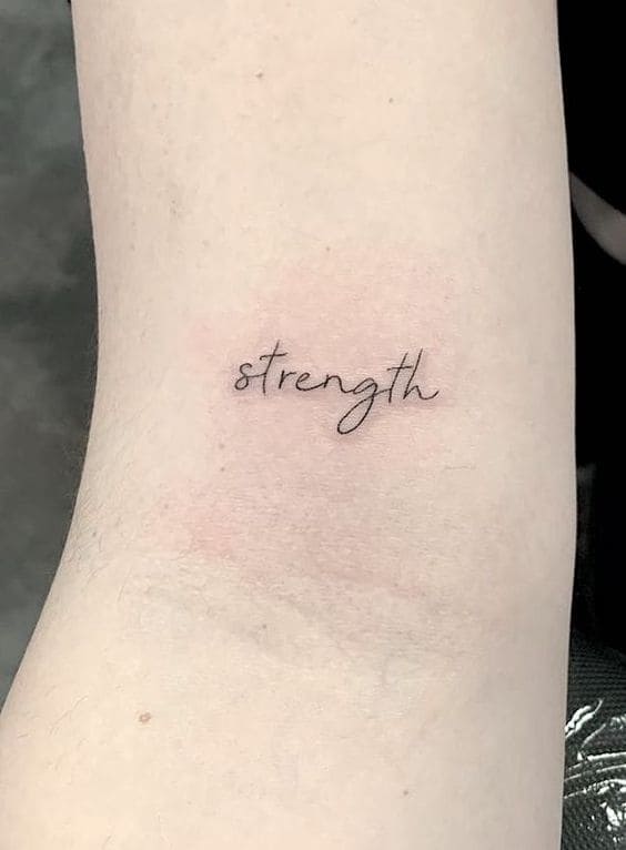 Strength Quote Tattoos