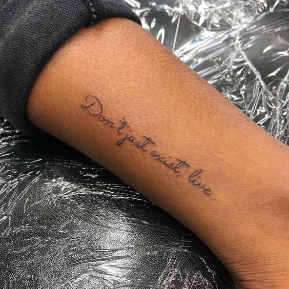 Strength Quote Tattoos