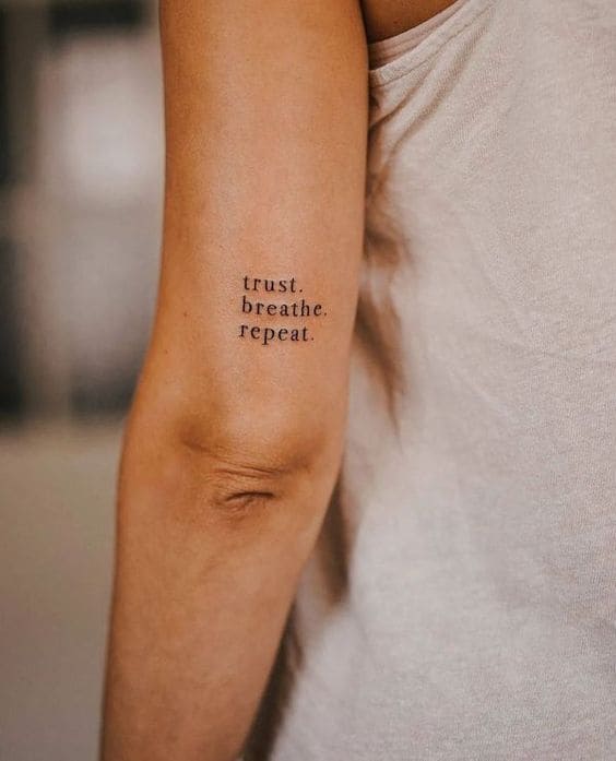 Strength Quote Tattoos