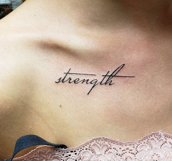 Strength Quote Tattoos
