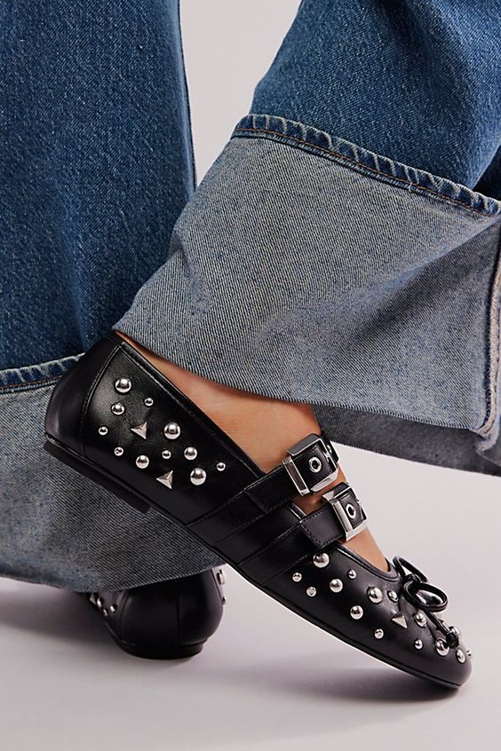 Studded Ballet Flats