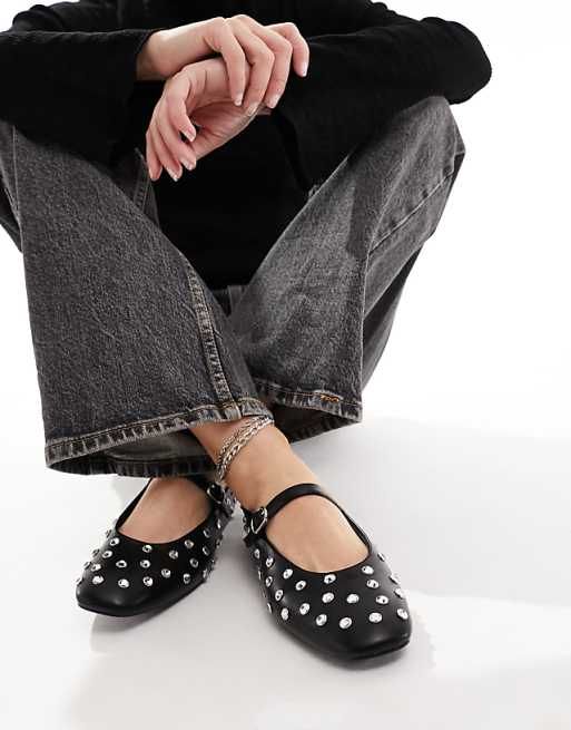 Studded Ballet Flats