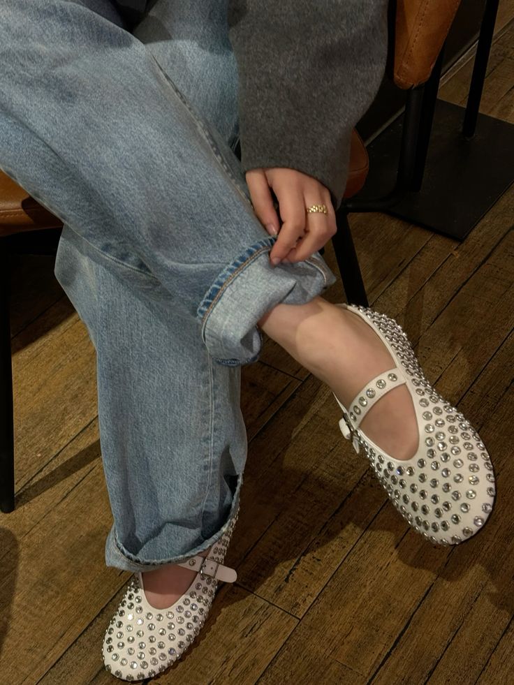 Studded Ballet Flats