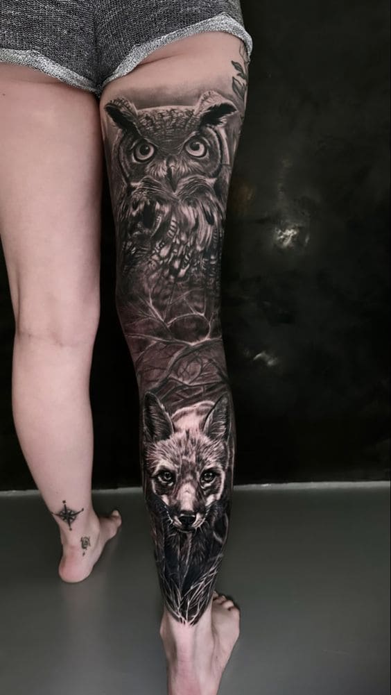 Stunning Animal Tattoos