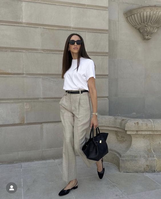 Summer Work Outfits With Tee