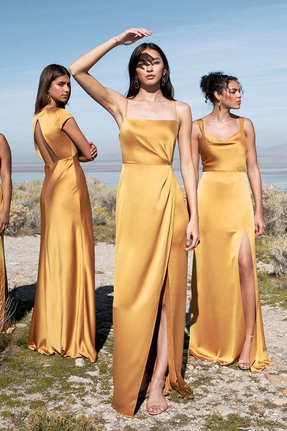 Summer Yellow Dresses for Bridesmaids
