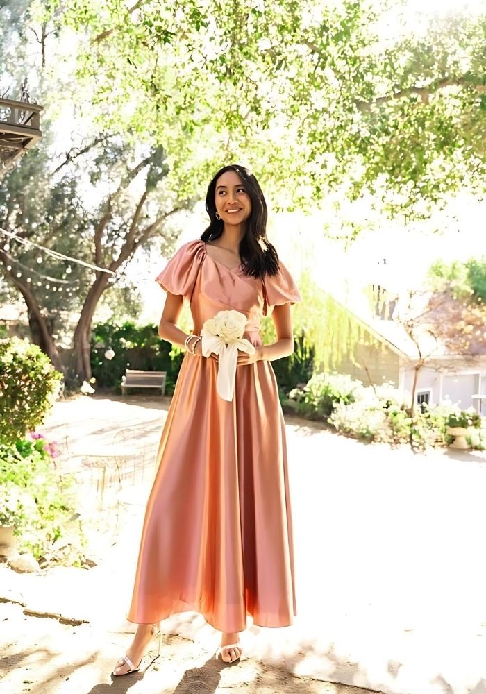  Summery Apricot Bridesmaid Dress Ideas