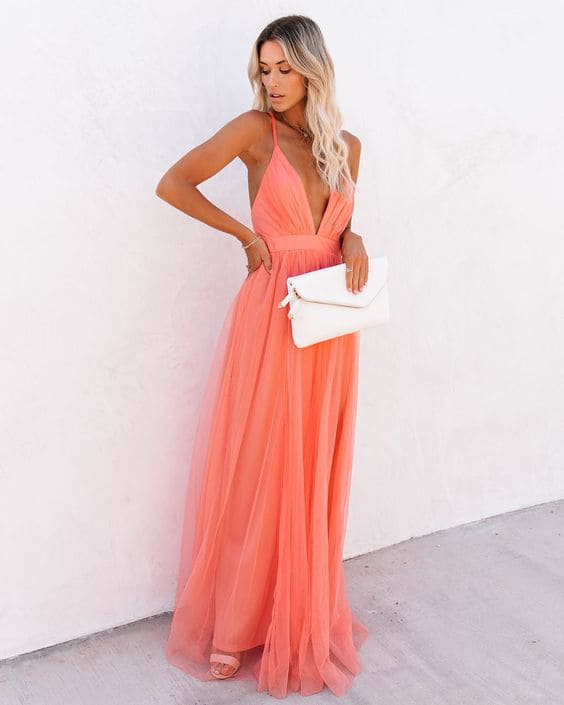  Summery Apricot Bridesmaid Dress Ideas
