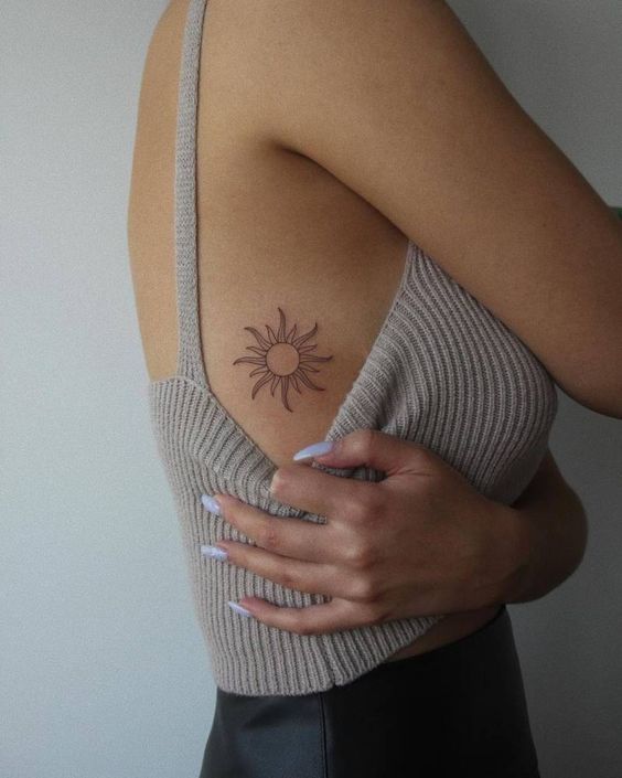 Sun Rib Tattoos