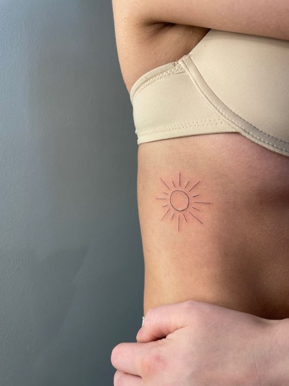 Sun Rib Tattoos