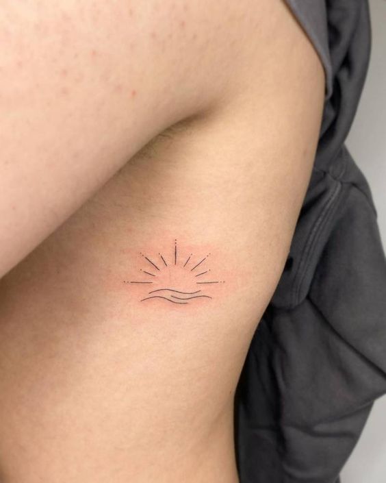 Sun Rib Tattoos