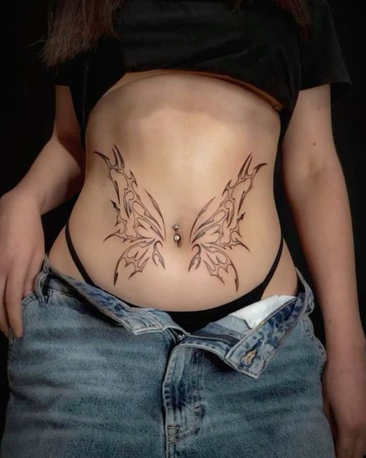 Symmetrical Waist Tattoos