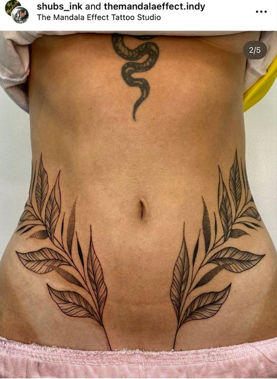 Symmetrical Waist Tattoos