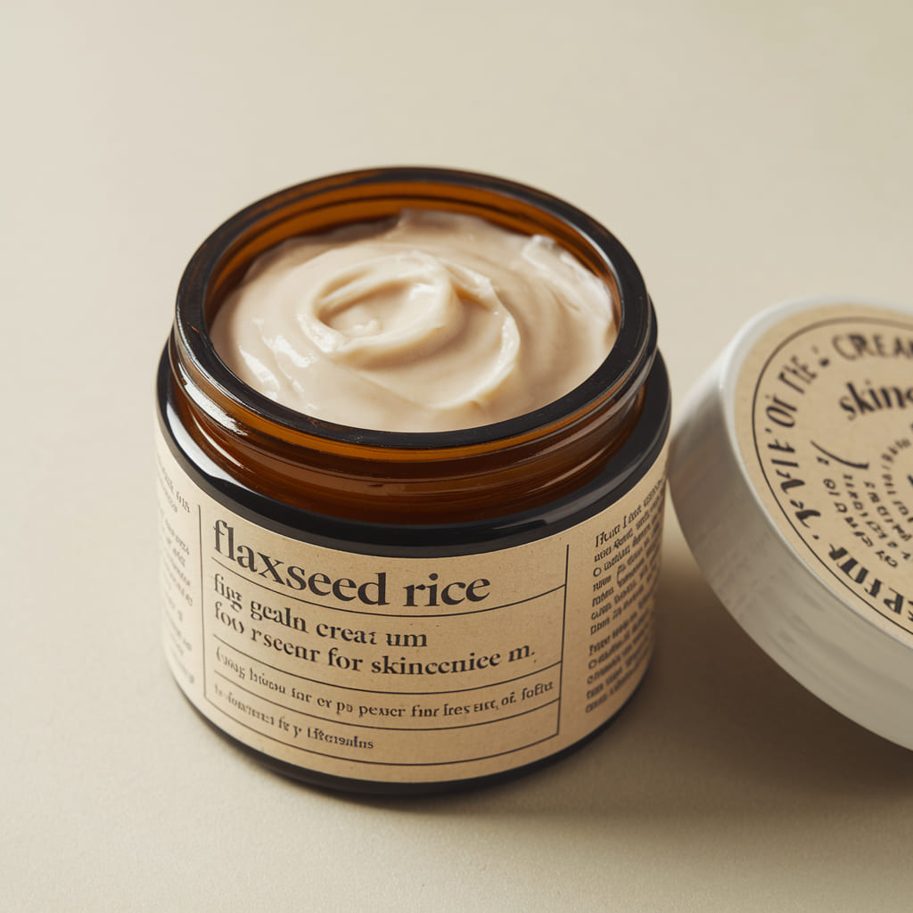 The Skin Care Benefits of Flaxseed Rice Cream