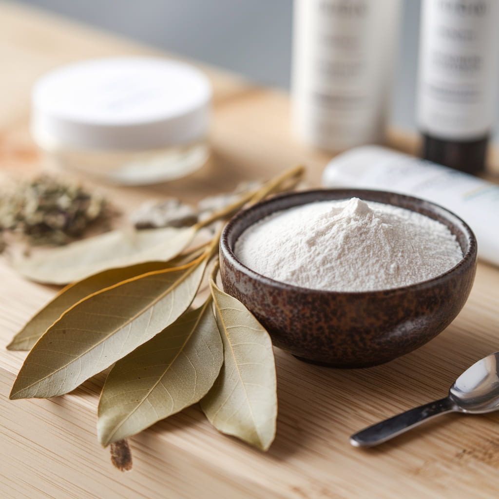 The Top Skincare Benefits of Bay Leaf and Cornstarch