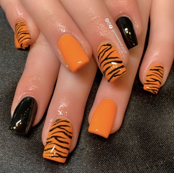 Tiger Nail Art4