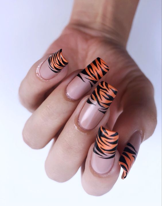 Tiger Nail Art6
