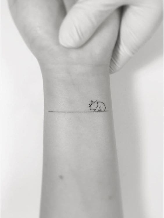 Tiny Minimalist Cute Animal Tattoo Designs