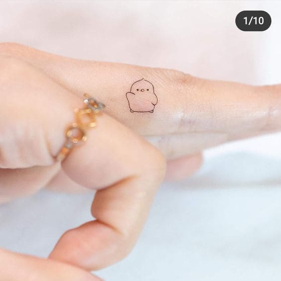 Tiny Minimalist Cute Animal Tattoo Designs