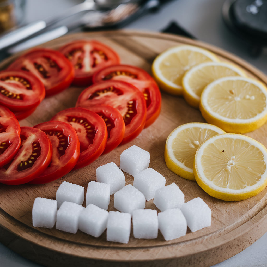 Tomato Sugar and Lemon Brightening Mask