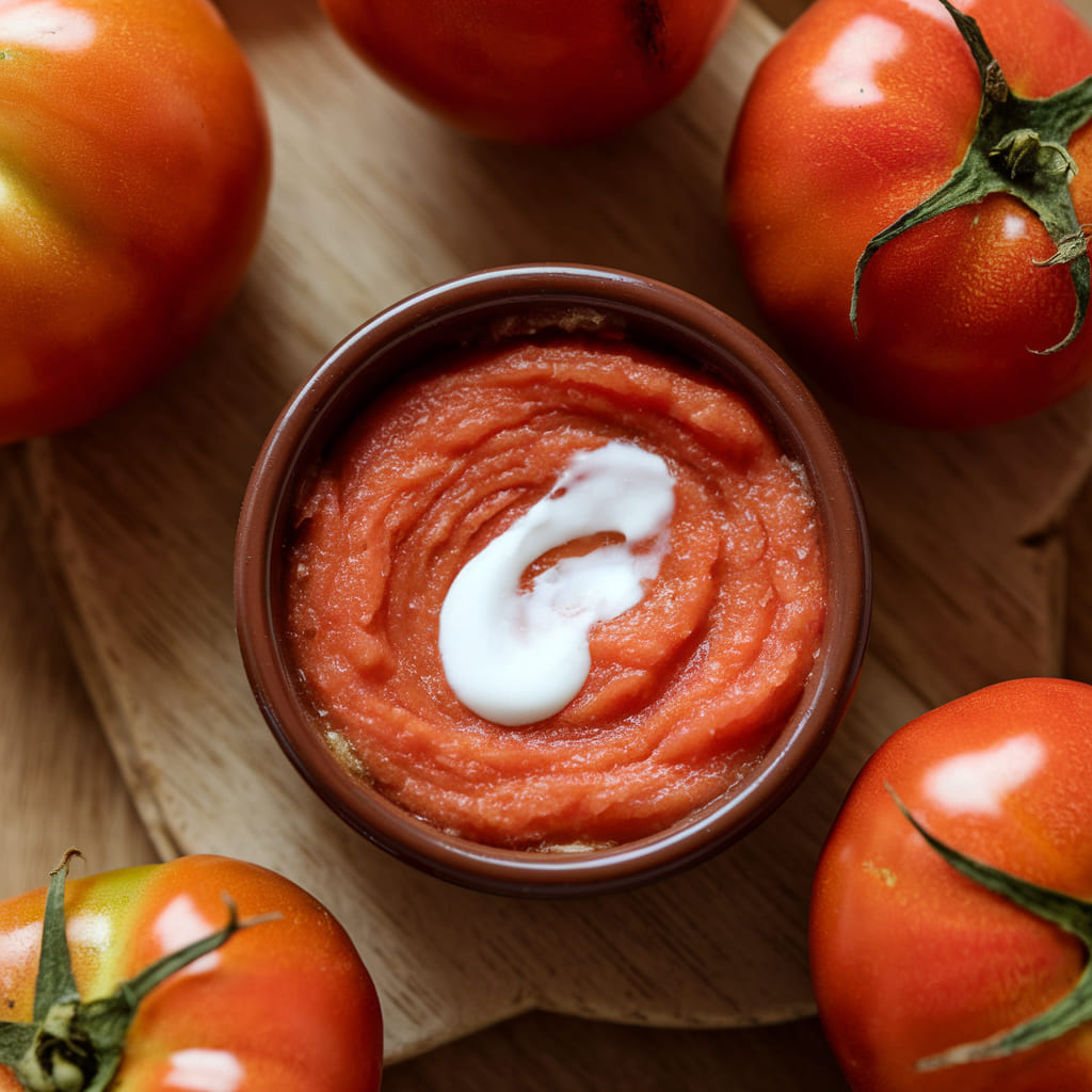 Tomato and Vaseline Exfoliating Scrub