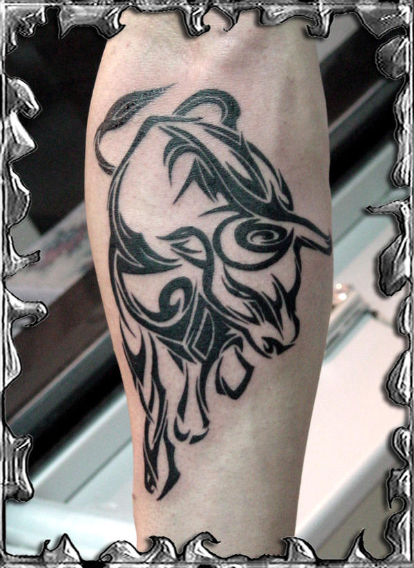 Tribal Ox Tattoo
