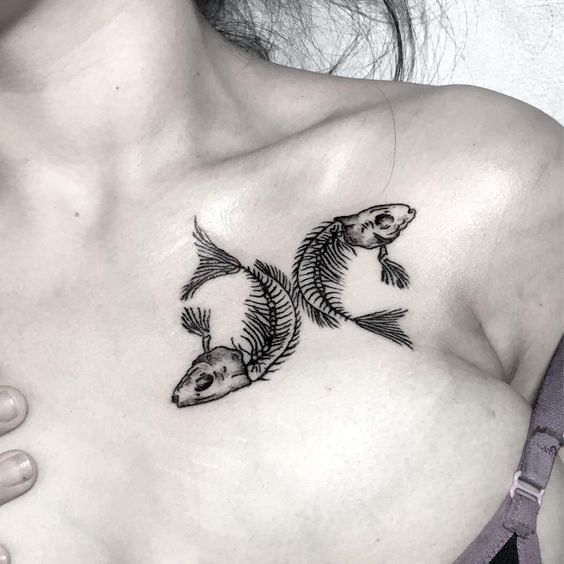Two-Fish Tattoos For Pisces