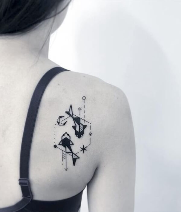 Two-Fish Tattoos For Pisces