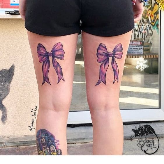 Upper Thigh Bow Inks
