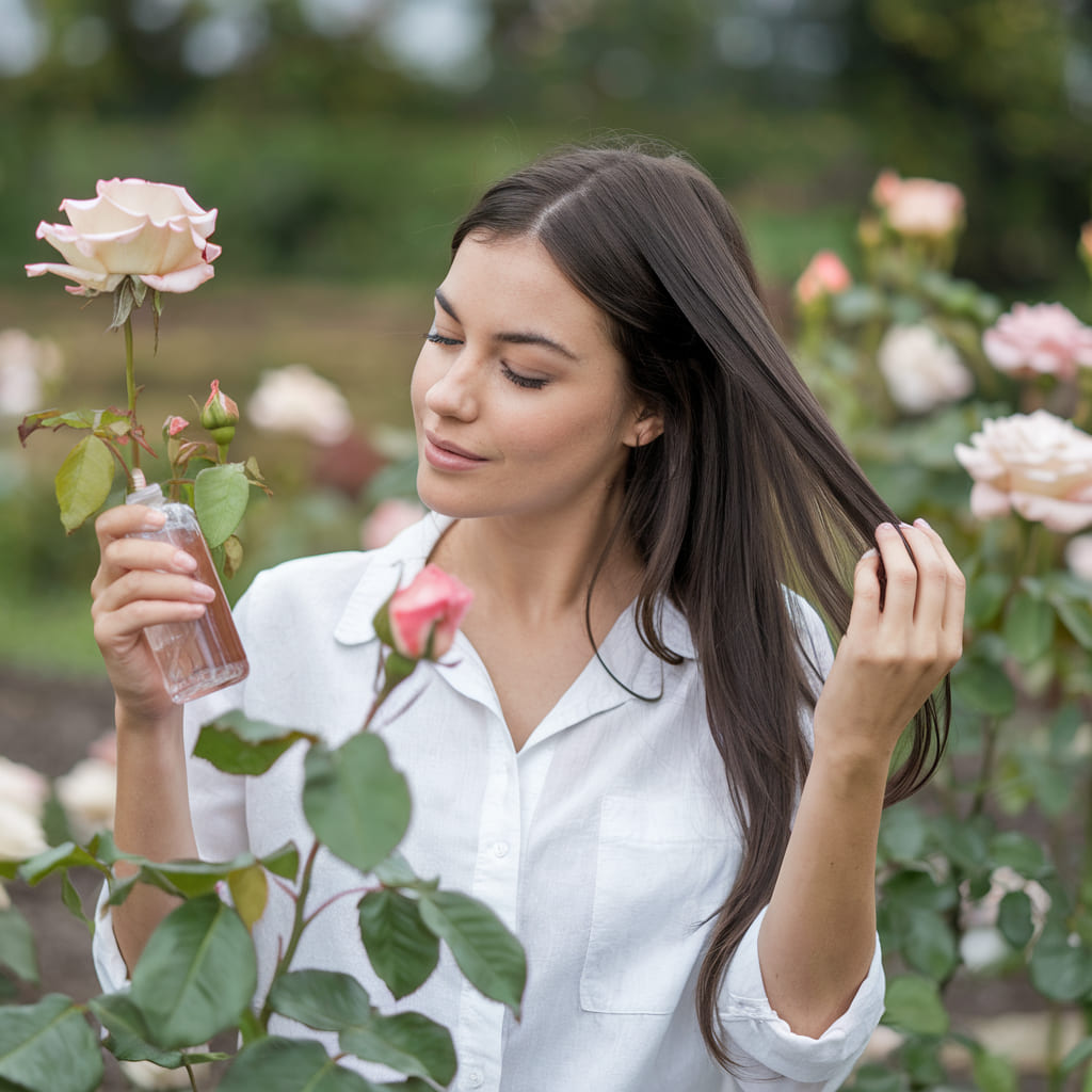 Using Rose Water for Hair Care